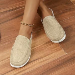 New in package tan womens mules slip on 7.5 or 8